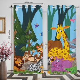 Right Gifting Digital Printed Eyelet Long Door Curtain For Kids Room - Pack Of 2-picture-14
