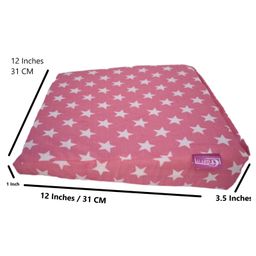 Get It 100% Cotton Multi Use  Wedge Pregnancy Star Print Pillow  Removable Cover wIth Zip - Pink Star-image-19