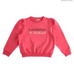 iDO Italy Cotton Full Sleeves Sweatshirt Vibes Printed - Pink-image-99