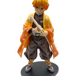 Awestuffs Zenitsu Demon Slayer Action Figure Limited Edition for Car Dashboard Decoration Cake Office Desk & Study Table - Height 21 cm-15