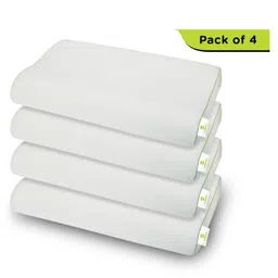 Cushows Memory Foam Contour Cervical Pillow For Relief From Neck Pain For Side Sleepers With Medium Size PACK OF 4 White-picture-35