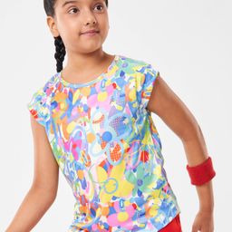 Pine Active Sleeveless High Stretch T-Shirt Splash Print - Multicolour-image-8