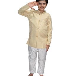 Kaku Fancy Dresses Pandit Jawaharlal Nehru National Hero Freedom Fighter Costume for Republic Day & Independence Day - White-image-59