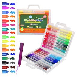 Elecar Silky Twist Crayons SetNon-Toxic, Washable, Rotating Crayons for Kids & Toddlers, Safe Body Paint & Blendable Art Sticks for Creativity (36 Colours)-image-10