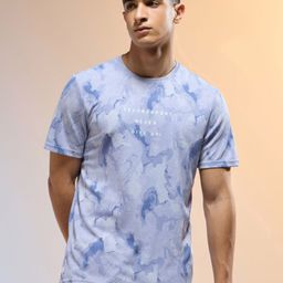 Technosport Men Abstract Printed Slim Fit Round Neck TECHNOCOOL+ Sports T-shirt-picture-31