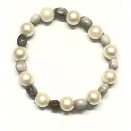 Divine souvenirs Unisex Wooden Artificial Beaded Elasticated Bracelets-picture-38