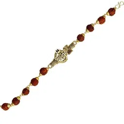 Divine souvenirs Gold Plated Unisex Artificial Beaded Wraparound Bracelet-image-53