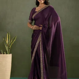 KAYOMMI Pure Chiffon Ready to Wear Saree-53