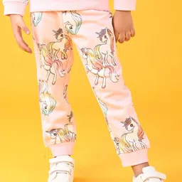 Anthrilo Girls Printed Mid Rise Joggers-image-76