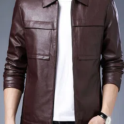 StyleCast x Revolte Men Windcheater Leather Jacket-picture-52