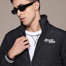The Roadster Lifestyle Co. Typography Print Padded Jacket-image-84