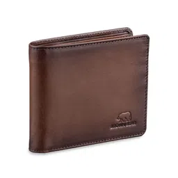 BROWN BEAR Men Leather Two Fold Wallet-image-6
