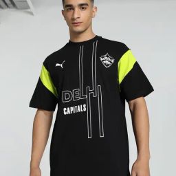 Puma x DC Black Relaxed Fit Cotton Cricket T-Shirt-image-85