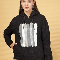 Thirty Threads Women Graphic Printed Hooded Pullover Sweatshirt-picture-8