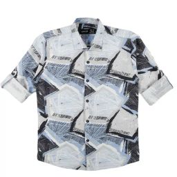 Cavio Kids Blue Cotton Printed Shirt-picture-35