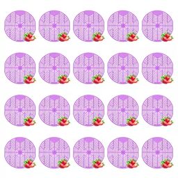 Zureni Urinal Pot Mat Anti-Splash Deodorizer Spatter Strawberry Fragrance For Bathroom and Restroom, ZU-UPR-M8 (Pack of20)-image-34