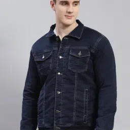 Monte Carlo Navy Regular Fit Denim Jacket-picture-33