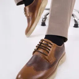 McCoy Men's Tan Derby Shoes-picture-11