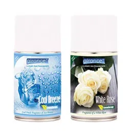 Airance 250 ml Each Cool Breeze & White Rose Fragrance Automatic Air Freshener Refill Perfume Spray (Pack of 2)-image-89