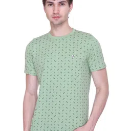 SANDPIPER Men Geometric Printed Round Neck Cotton T-shirt-picture-22