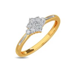 Kisna Diamond & Gold Jewellery Endara 14k (585) Diamond & Gold Ring For Women-picture-28