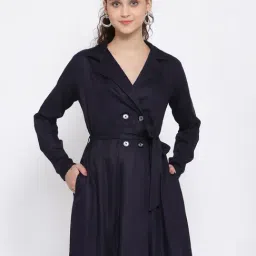 Style Quotient Navy Full Sleeves Trench Coat-75