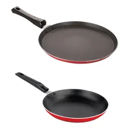 Nirlon Non-Stick Red Aluminium Cookware Set of 2-Pieces - (2.6mm)-18