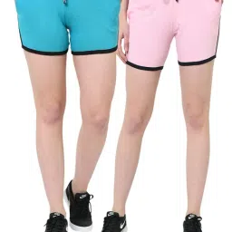 Vimal Jonney Multicolor Solid Shorts Pack of 2-45