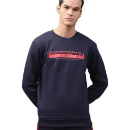 Lindbergh Navy Round Neck Sweatshirt-picture-25