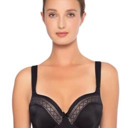 Triumph Black Geometric Print Padded Bra-image-50