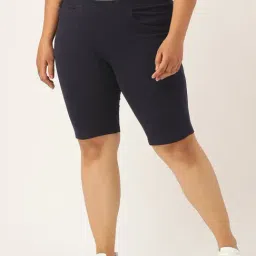 theRebelinme Navy Cotton Shorts-image-57