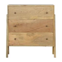Artisan Furniture Brown Trestle Chest (Natural Oak-ish Finish)-image-64