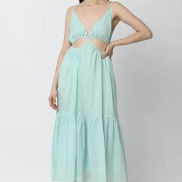 Forever 21 Light Blue Regular Fit A Line Dress-picture-20