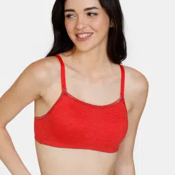 Zivame Red Half Coverage Beginner's Bra-image-18