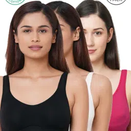 Inner Sense Multicolor Full Coverage Bra - Pack of 3-image-1