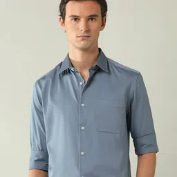 AD By Arvind Regular Fit Satin Solid Shirt-image-103