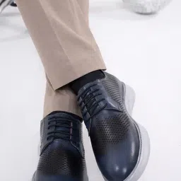 McCoy Men's Navy Derby Shoes-picture-3