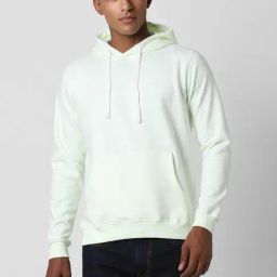 Peter England Jeans Green Regular Fit Hooded Sweatshirt-image-61