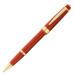 Cross BAILEY Polished Gold Tone Light Amber Roller Ball Pen (Black), AT0745-13-image-97