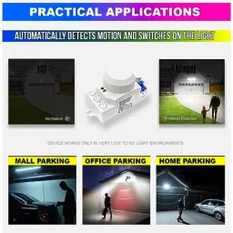 amiciSense Microwave Motion cum Light Sensor 360° On/Off Switch with Radar and Photocell Sensor 12-24 V DC image 2
