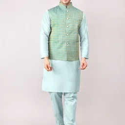 Voniry Men Ethnic Motifs Regular Kurta with Pyjamas-18