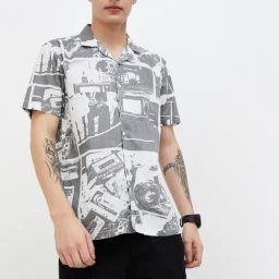 Fame Forever By Lifestyle White Regular Fit Printed Shirt-image-64