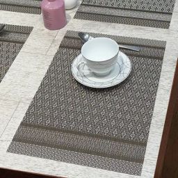 Bianca Luxury Copper PVC Abstract Placemat - Set of 6-19