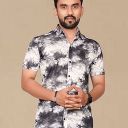 Metronaut Men Regular Fit Spread Collar Abstract Printed Elastane Casual Shirt-image-65