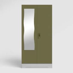 Godrej Interio Slimline Olive Green Alloy Steel 2 Door Almirah-image-43