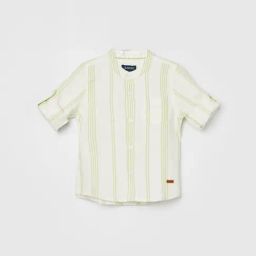 Juniors by Lifestyle Boys Blue Cotton Stripes Shirt-image-99