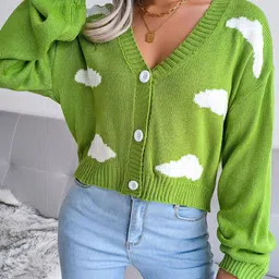 HERE&NOW Women Printed Cardigan-picture-55