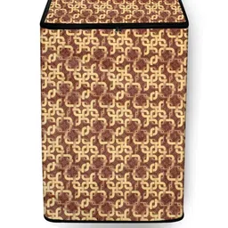 The Furnishing Tree Washing Machine Cover Trellis Pattern Brown Compatible for Whirlpool 8 kg Fully-image-103
