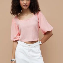 Ginger By Lifestyle Dusty Pink Regular Fit Top-picture-48