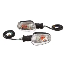 Uno Minda Blinker Assembly Front Natural Lens, Set of 2 LH & RH for Star City (TD-5034C)-image-24